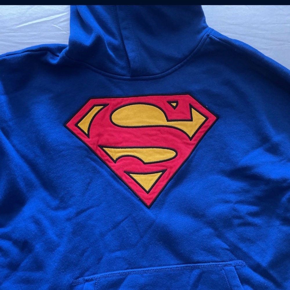 GAP Kids Blue Hoodie with DC Logo